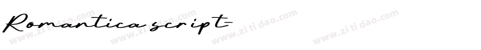 Romantica script字体转换